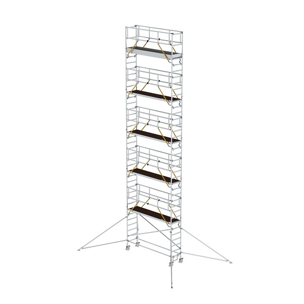 Munk Günzburger Steigtechnik Rollgerüst SG 0,75 x 3,0 m mit Ausleger Plattformhöhe 10,35 m, 156049