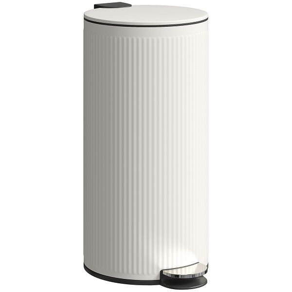 HOMCOM Mülleimer 30 L Treteimer mit Softclose-Deckel und Pedal, Inneneimer Metall, Schwarz, 36 x 30 x 60,5 cm, 851-063V00CW