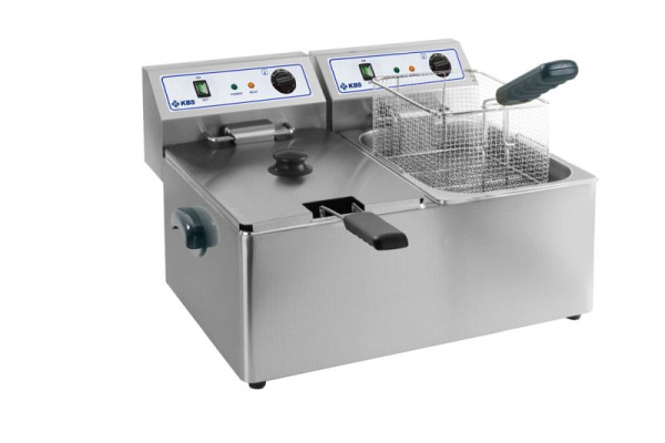 KBS Doppel-Fritteuse Elektro 2x 8 Liter Becken, elektro, Tischgerät, 6,5KW, 10932041