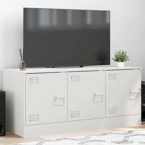 vidaXL TV-Schrank Weiß 99x39x44 cm Stahl, 841648, 8721012425477