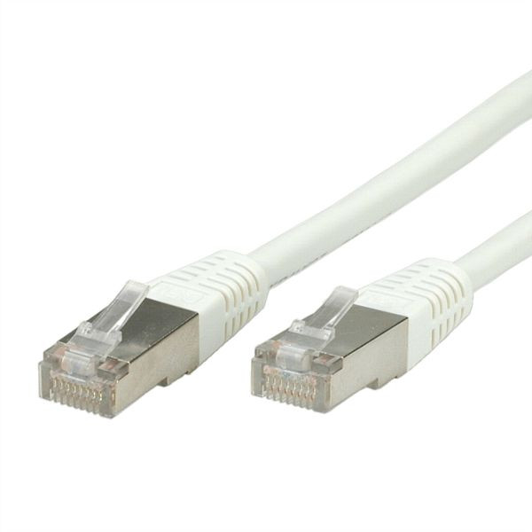 VALUE Patchkabel Kategorie 6 (Class E) S/FTP (PiMF), weiß, 3 m, 21.99.1356