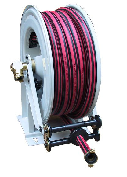 Ebinger Schlauchaufroller OSM 610, Max. 15bar/90°C, 20m - 3/4" Gummischlauch ET, 1.610.135