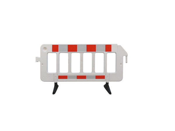 Schake Absperrgitter aus Kunststoff, mit Folie Typ 1, rot / weiß, 33320KDRF