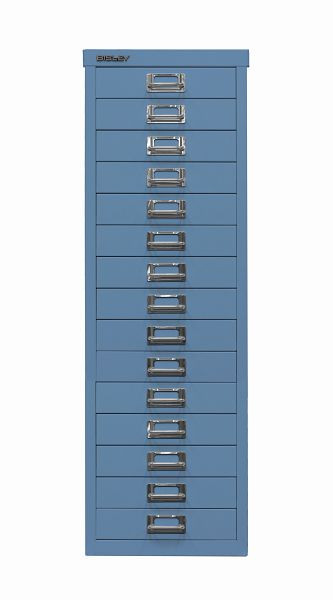 Bisley MultiDrawer™, 39er Serie, DIN A4, 15 Schubladen, blau, L3915605