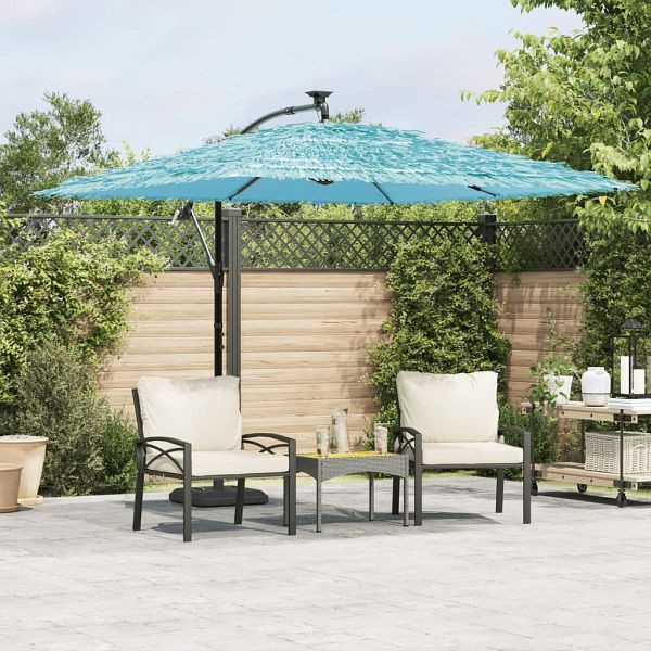 vidaXL Sonnenschirm mit Stahlmast Blau 269x269x235 cm, 4005079