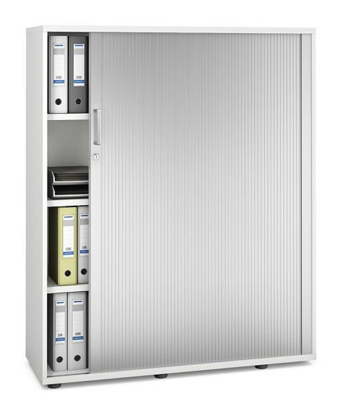 Deskin Rollladenschrank MULTI MODUL-PRO, Dekor weiß, B 1200 x H 1500 x T 420 mm, 352354