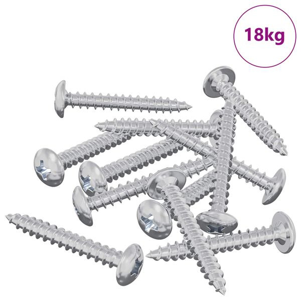 vidaXL Holzschrauben 8451-teilig Silber Stahl, 864531
