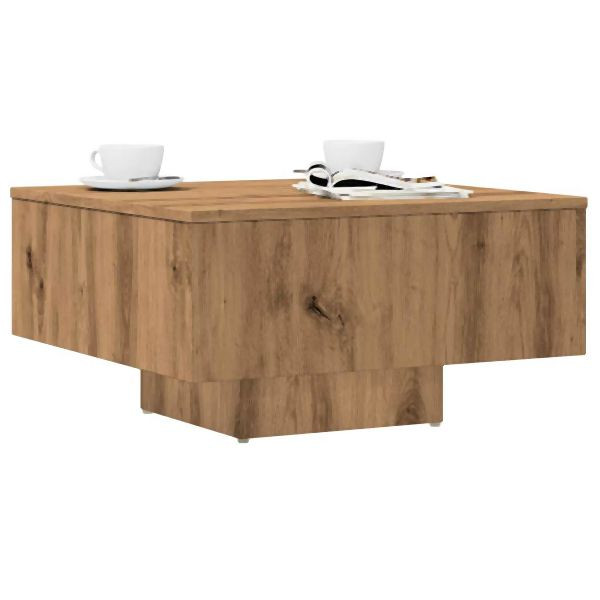 vidaXL Couchtisch Artisan-Eiche 60x60x31,5 cm Holzwerkstoff, 856551