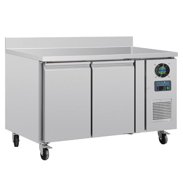 Polar Serie U 2-türiger Edelstahlgefrierschrank mit Spritzschutz 282 Liter, DL916