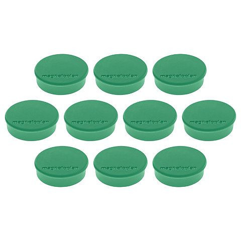 Magnetoplan Magnet Discofix Hobby, Farbe: grün, VE: 10 Stück, 1664505