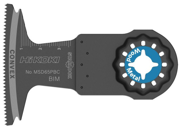 HiKOKI Multi tool Sägeblatt Holz+Metall BIM STARLOCK MSD65PBC, 782723
