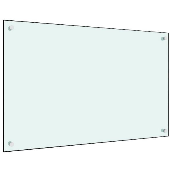 vidaXL Küchenrückwand Weiß 80x50 cm Abmessung Hartglas, 249455