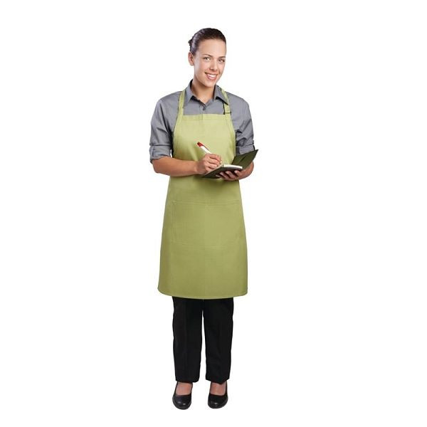 Chef Works verstellbare Latzschürze hellgrün, Einheitsgröße, B190