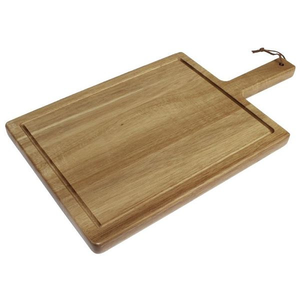 T&G Woodware Steakbrett Akazienholz mit Griff 26 x 19cm, DF054