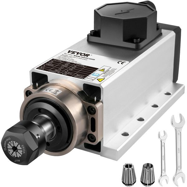 VEVOR Luftgekühlter Frässpindel 2,2KW, Luftgekühlter Spindelmotor, 24000RPM Graviermaschine, FLDJ2.2KWER200001V7
