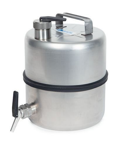 DENIOS Sicherheitsstandgefäß, Edelstahl, mit Zapfhahn 3/4", 10 Liter Volumen, 117223