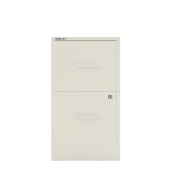 Bisley Home Filer, 2 HR-Schubladen, Stahlgriff, 696 verkehrsweiß, PFA2SH696