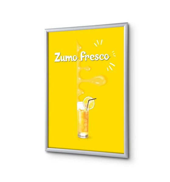 Showdown Displays Klapprahmen A4 Komplettset Frischer Saft Spanisch, KRA4G25LPPI423