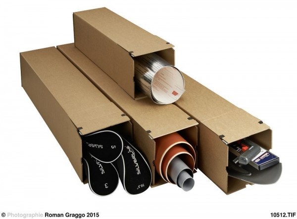 Progress Packaging PP_LB19.04 "longBOX" für lange und gerollte Güter mit SK + AF - 190x190x610 - 10 Bündel, 003984