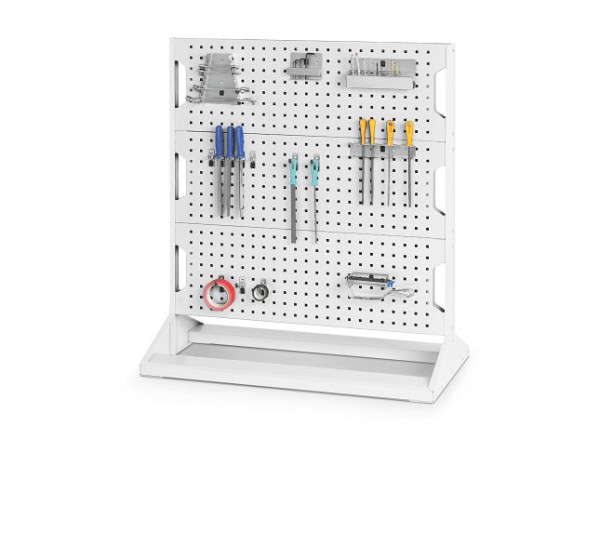 bott perfo Rack mit 40 Teilen 6 Platten, 20 Haken, 10 Klemmen, 10 Halter BxTxH: 1000 x 550 x 1125 mm, RAL 7035, 16917200.16V