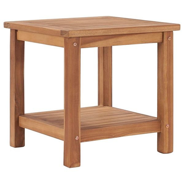 vidaXL Couchtisch 45 x 45 x 45 cm Massivholz Teak, 48979