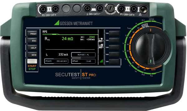 Gossen Metrawatt Gerätetester mit Prüfsequenzen für EN 50678 (VDE 0701), EN 50699 (VDE 0702), EN 60974-4 (VDE 0544-4), SECUTEST ST PRO BT COMFORT, M707C