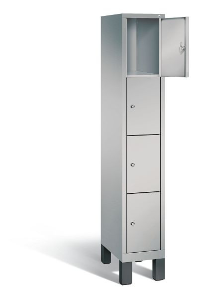C+P Schließfachschrank Evolo, H1850xB320xT500mm, Farbe: Weißaluminium, 48010-104 S10012