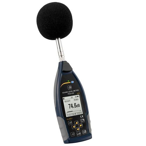 PCE Instruments Schallpegelmessgerät, Messbereich 22 bis 136 dBA, PCE-432