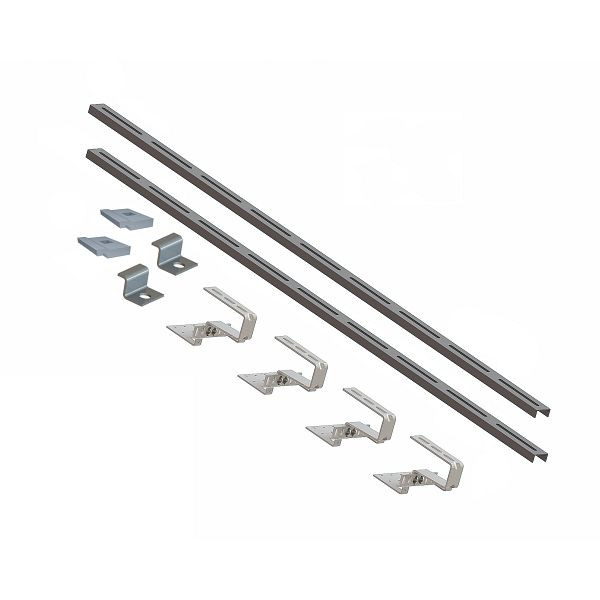 Solarbayer Aufdachmontageset CPC Nero für 1 Kollektor CPC Nero 12 / 18 Ziegel, 420102001