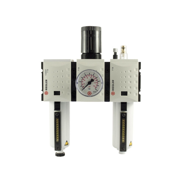 Riegler Wartungseinheit 3-teilig »FUTURA«, Metallbehälter, BG4, G3/4, 0,5-16 bar, HA, 152680