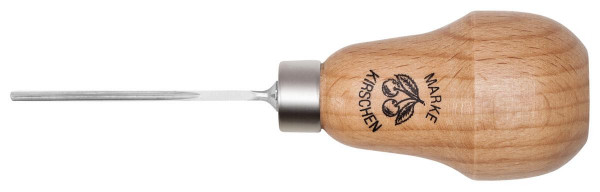 Kirschen Zierschnitzeisen mit Birnenheft, gerade, Stich 39, 1,5 mm, 5739000