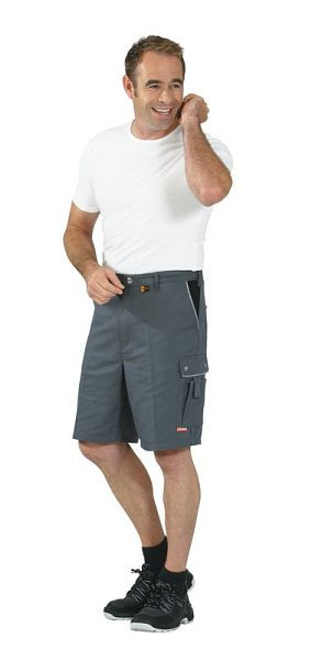 Planam Canvas 320 Shorts, grau/schwarz, Größe L, 2173052