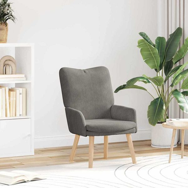 vidaXL Entspannungsstuhl Hellgrau 63 x 67 x 94 cm Stoff, 42001795