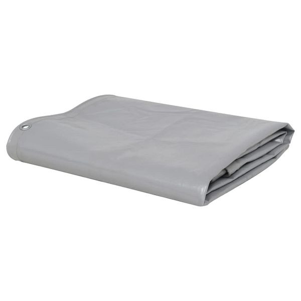 vidaXL Abdeckplane 650 g/m² 4x4 m Grau, 43813