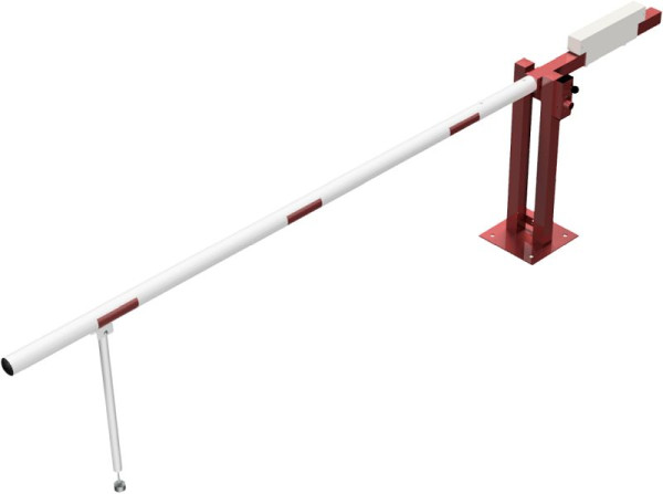Schake Wegeschranke mit Gegengewicht und Pendelstütze, lichte Weite: 3000 mm, mit Dreikantverschluss, 411_31FPB