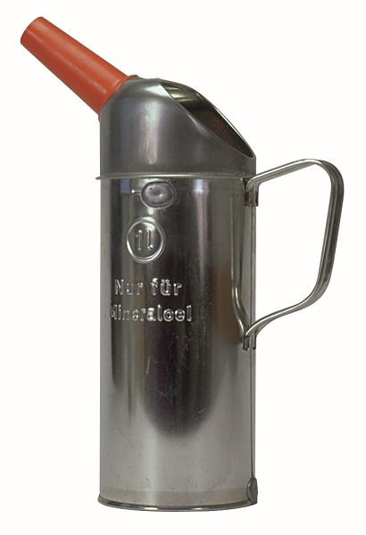 Rapid 1 Liter Blechkanne mit Auslauftrichter und Maßeinteilung, eichfähig, 24 106