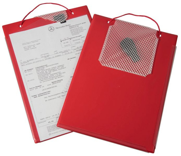 Eichner Auftragstasche "Edge" mit Schlüsselfach + Umbugverschweißung, Rot, VE: 10 Stück, 9015-00267