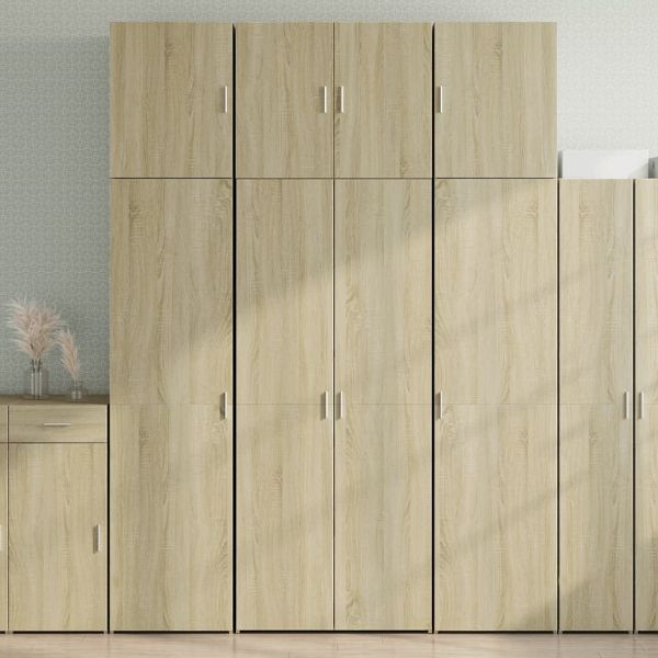 vidaXL Highboard Sonoma-Eiche 80x42,5x249 cm Holzwerkstoff, 3281366