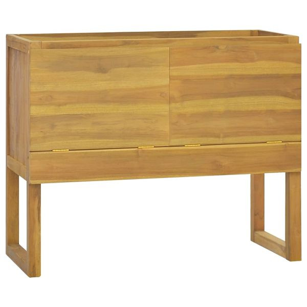 vidaXL Badschrank 90x40x75,5 cm Massivholz Teak, 338248