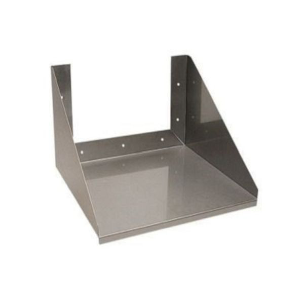 Gastro-Inox Wandregale aus Edelstahl für Backöfen/Mikrowellen, 500(L)x500x(T)x290(H)mm, 303.401