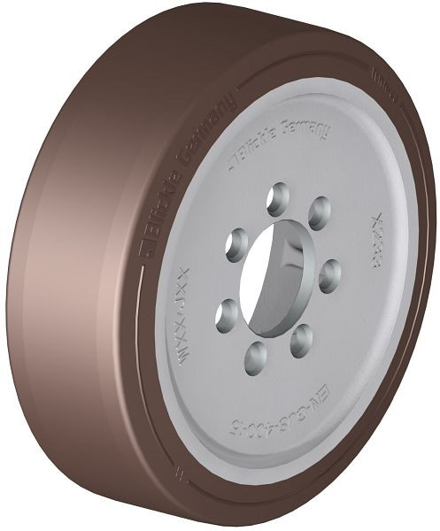Blickle RB 343x114/80-7 Rad aus Blickle Besthane®, Braun, 754009