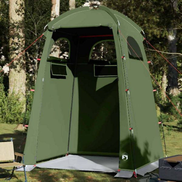 vidaXL Duschzelt Olivgrün Wasserfest, Campingplatz, 4009476