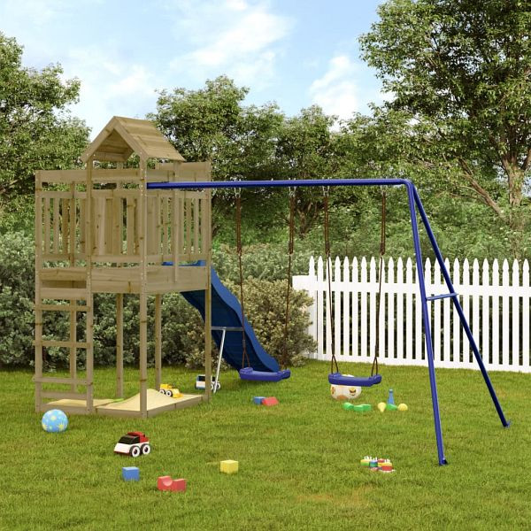 vidaXL Spielturm Imprägniertes Kiefernholz, Material: Material: PP (Polypropylen), 3156888