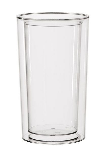 APS Flaschenkühler -PURE-, Ø 13,5 / 10,5 cm, Höhe: 23 cm, SAN, glasklar, doppelwandig, 36063