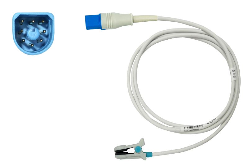 SpO2-Ohrsensor zu Philips HP D-shaped 300 cm | GOLMED SpO2-Ohrsensor zu Philips HP D-shaped 300 cm | GOLMED