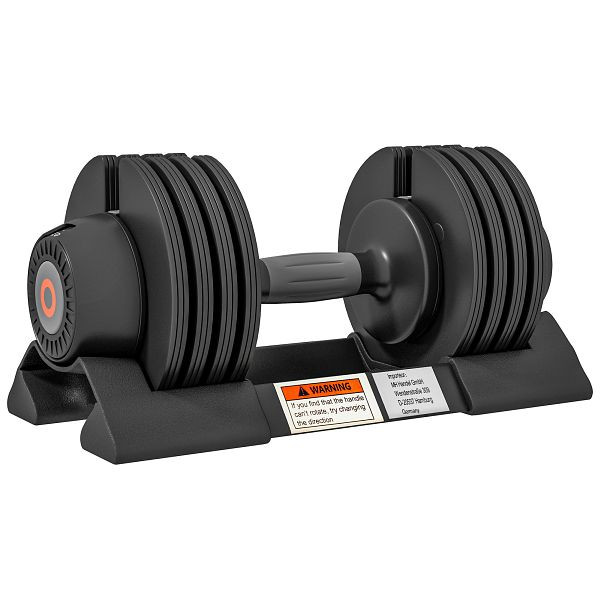 SPORTNOW Kurzhantel, verstellbares Gewicht 3,5/6/8/10 kg, bodenschonend, Schwarz, A91-335V00BK
