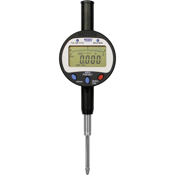 Vogel Germany Digital-Messuhr, mit USB-Datenausgang, 0 - 25.4 mm / 0 - 1.0 inch, 0.001 mm / 0.00005 inch, Gewicht: 15 g, 242056