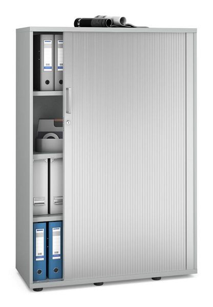 Deskin Rollladenschrank MULTI MODUL-PRO, Dekor lichtgrau, B 1000 x H 1500 x T 420 mm, 352330