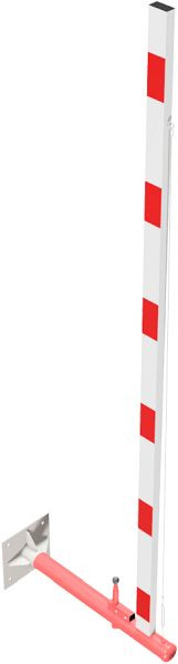 Schake Drehschranke mit Seilzugverstärkung, für Dübel Befestigung, Schrankenbaumlänge: 3500 mm, für Vorhangschloss, 4113_35VBP