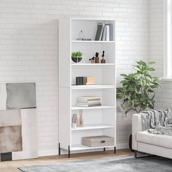 vidaXL Highboard Weiß 69,5x32,5x180 cm Holzwerkstoff, 3189581